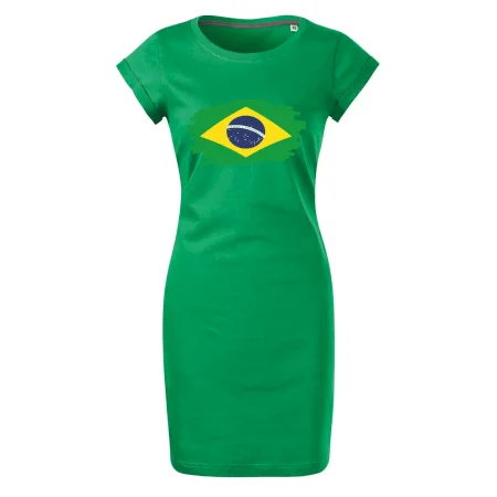 Brazília vlajka štetkou