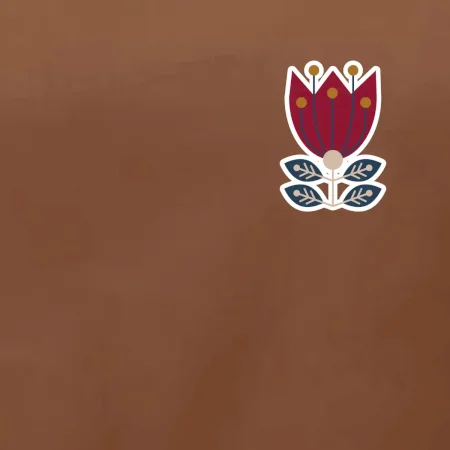 Folklór na prsníku kvetina štvorlistá