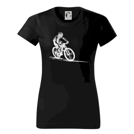 MTB kreslený cyklista