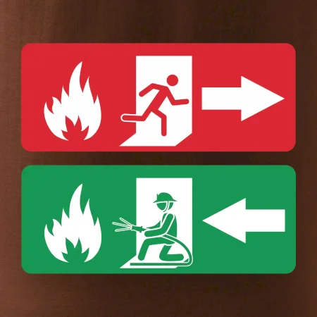 Lidé utíkají, hasiči přibíhají