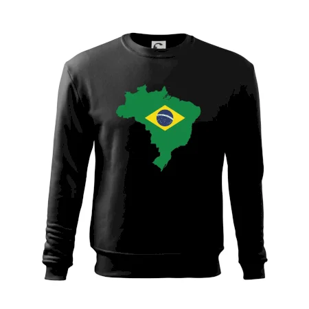 Brazília vlajka v mape