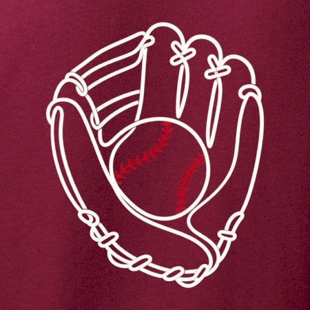 Baseballová rukavice minimalistická linka