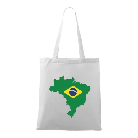 Brazília vlajka v mape