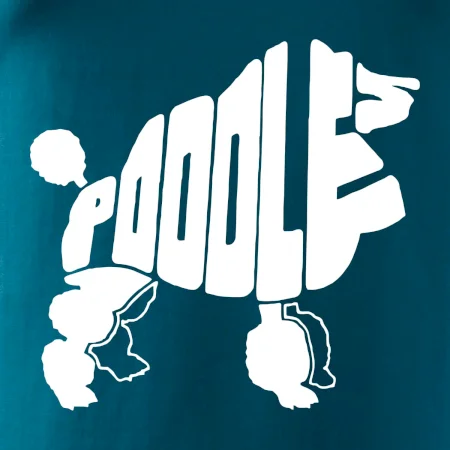 Pudel - nápis v tele