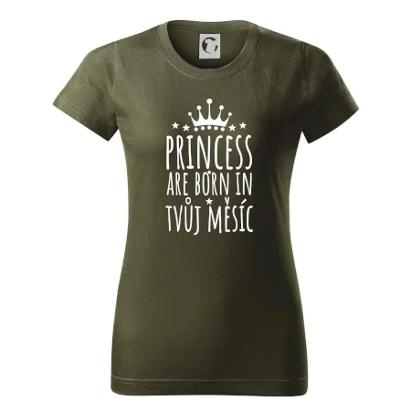 Princesses are born in (Vlastný nápis mesiac narodenia)