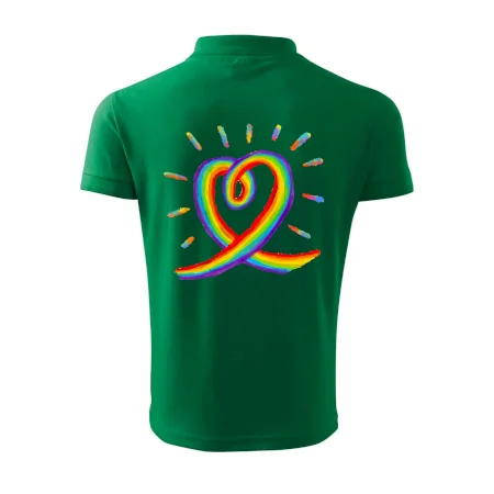 Srdce pride dúha kreslená