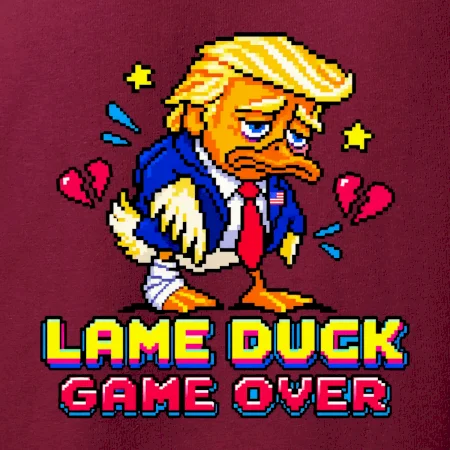 Trump lame duck pixel art game over