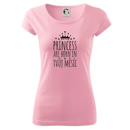 Princesses are born in (Vlastný nápis mesiac narodenia)