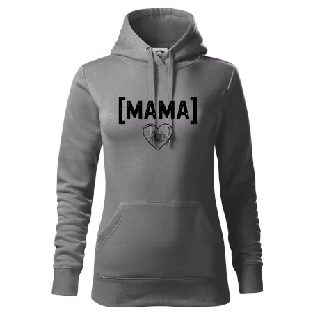 Mama nápis a srdce a slnečnice