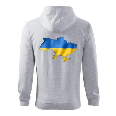 Ukrajina vlajka mapa