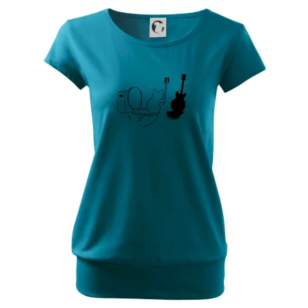 Mačka a gitara WC