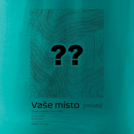 Vaše miesto - vrstevnice v obdĺžniku