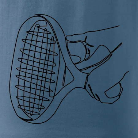 Tenisová raketa jedným ťahom