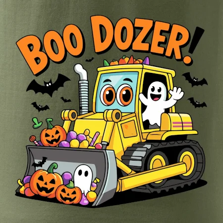 Halloweensky boo dozér