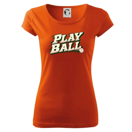 Play ball retro sportovní nápis