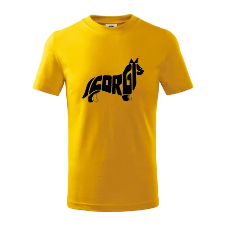 Corgi - nápis v tele