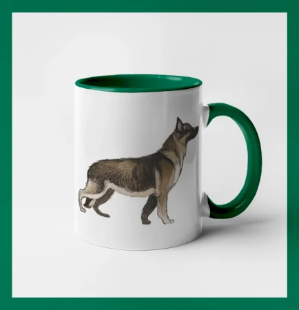 Nemecký ovčiak - hnedý kreslený