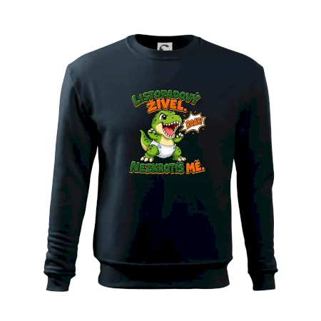 Novembrový živel zelený dinosaurus rex v plienke