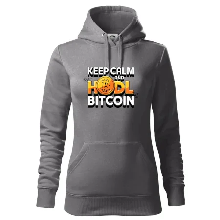 3D nápis Keep Calm and HODL Bitcoin