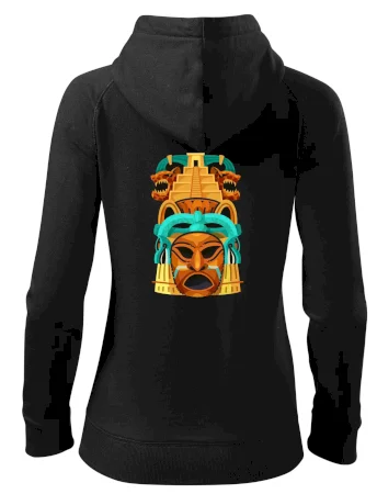 Mayová maska s pyramídou