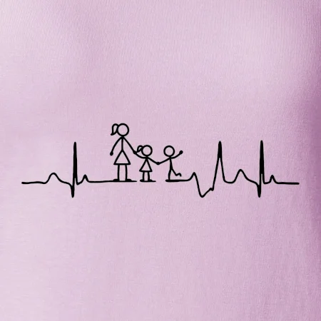 Ekg mamička a dievča + chlapec