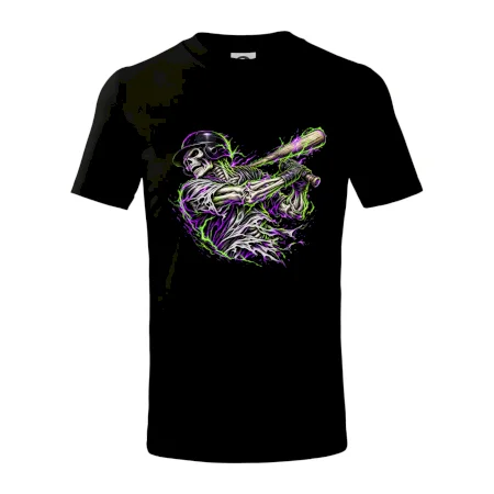 Baseballový kostlivec neonový metal