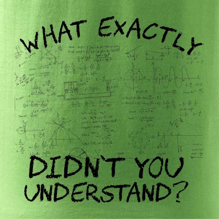 What exactly didn't you understand - physics