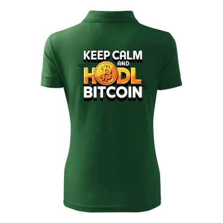 3D nápis Keep Calm and HODL Bitcoin