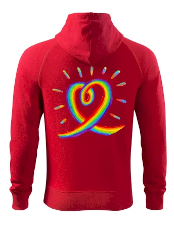 Srdce pride dúha kreslená