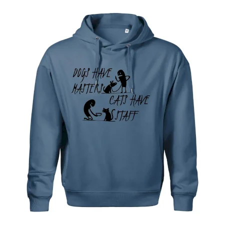Dogs have masters, cats have staff