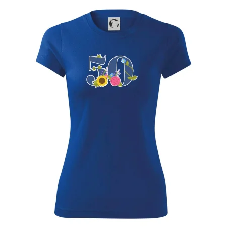 Kvetinové číslo kreslené - 50