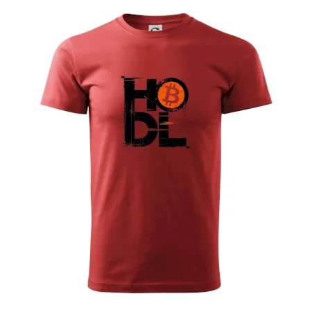 Hodl velký nápis a logo BTC