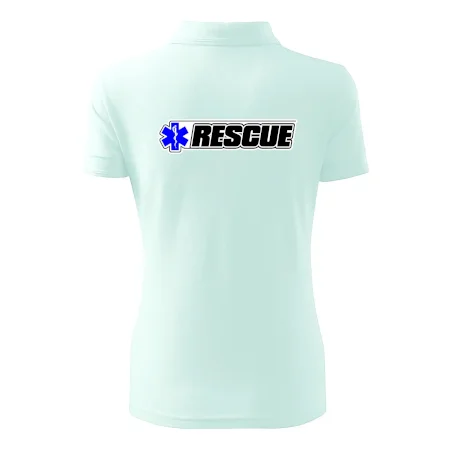 Záchranár rescue kríž modrý