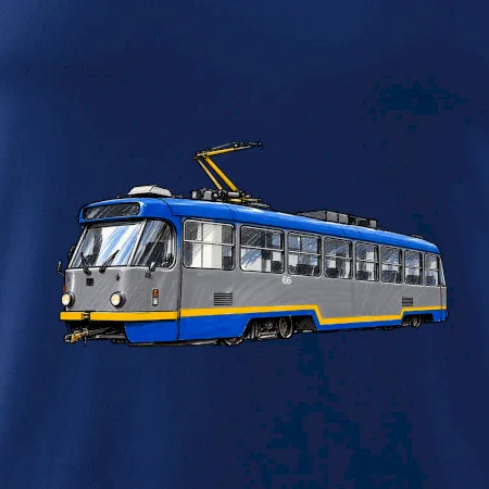 T3R SLF modrošedá kresba fixem