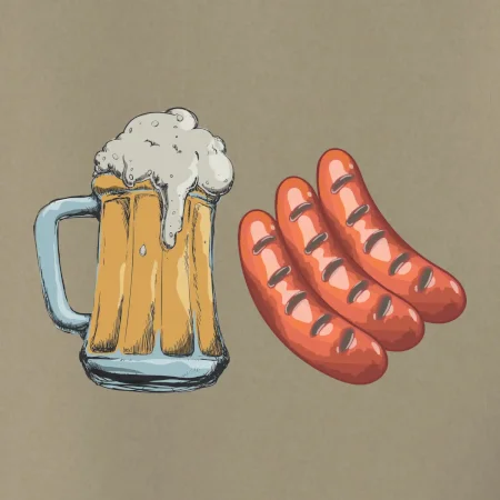 Pivo a klobása