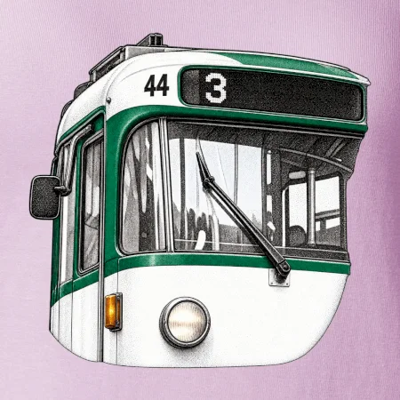 Detail čela T3R SLF tečkovaná perokresba