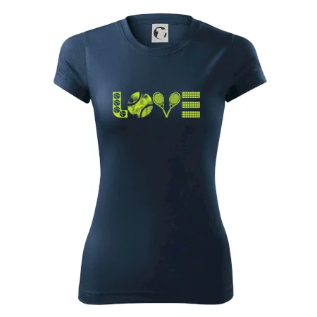 Tenis love nápis