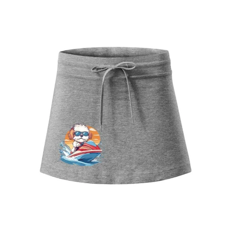 Bišónik na vodnom skútri