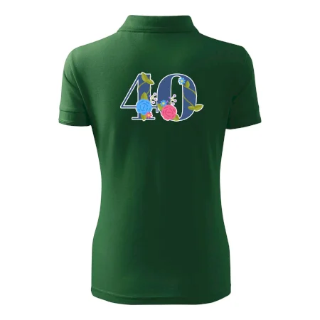 Kvetinové číslo kreslené - 40