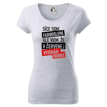 Síce som farboslepá, ale viem, že v červenej vyzerám dobre