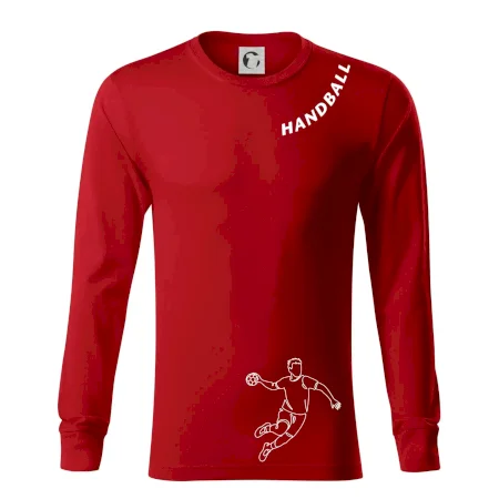 Handball nápis šikmo