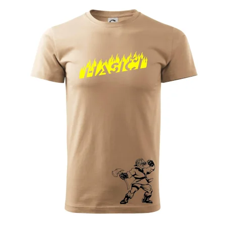 Hasič stojaci - nápis hasiči - Veľký nápis na chrbte