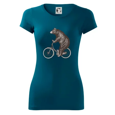 Medveď na bicykli