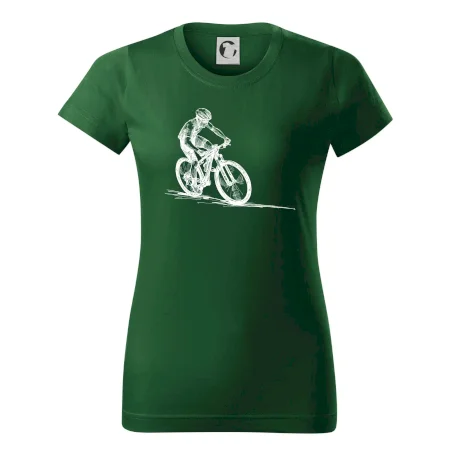 MTB kreslený cyklista