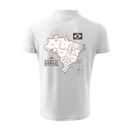 Brazília mapa s názvami regiónov