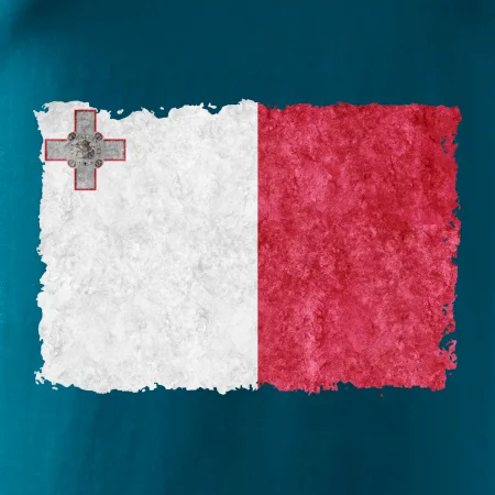 Vlajka Malta ohrýzaná