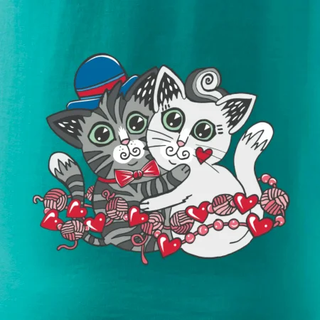 Mačky v objatí (Pecka design)