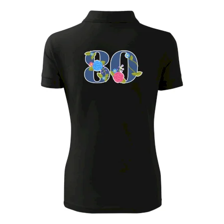 Kvetinové číslo kreslené - 80