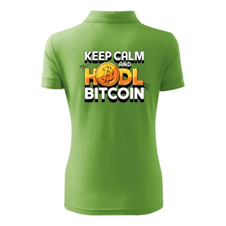 3D nápis Keep Calm and HODL Bitcoin