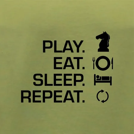 Eat sleep play - šach